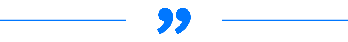 Quotation marks with blue lines