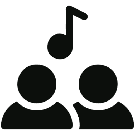 Music collaboration symbol
